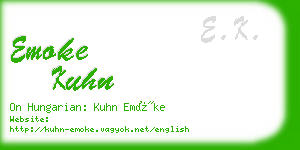 emoke kuhn business card
